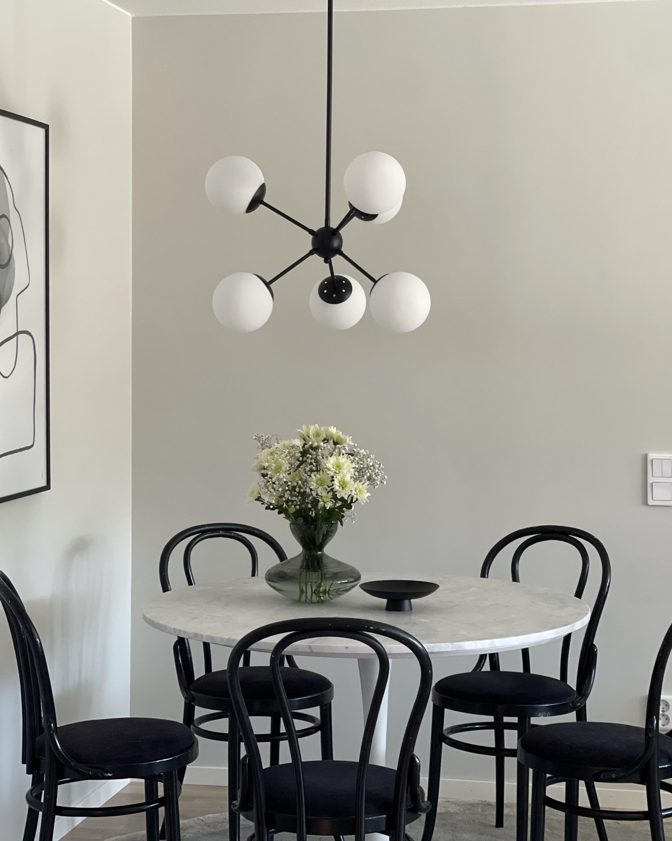 Plafondlamp ADAWRO Metaal Zwart/wit