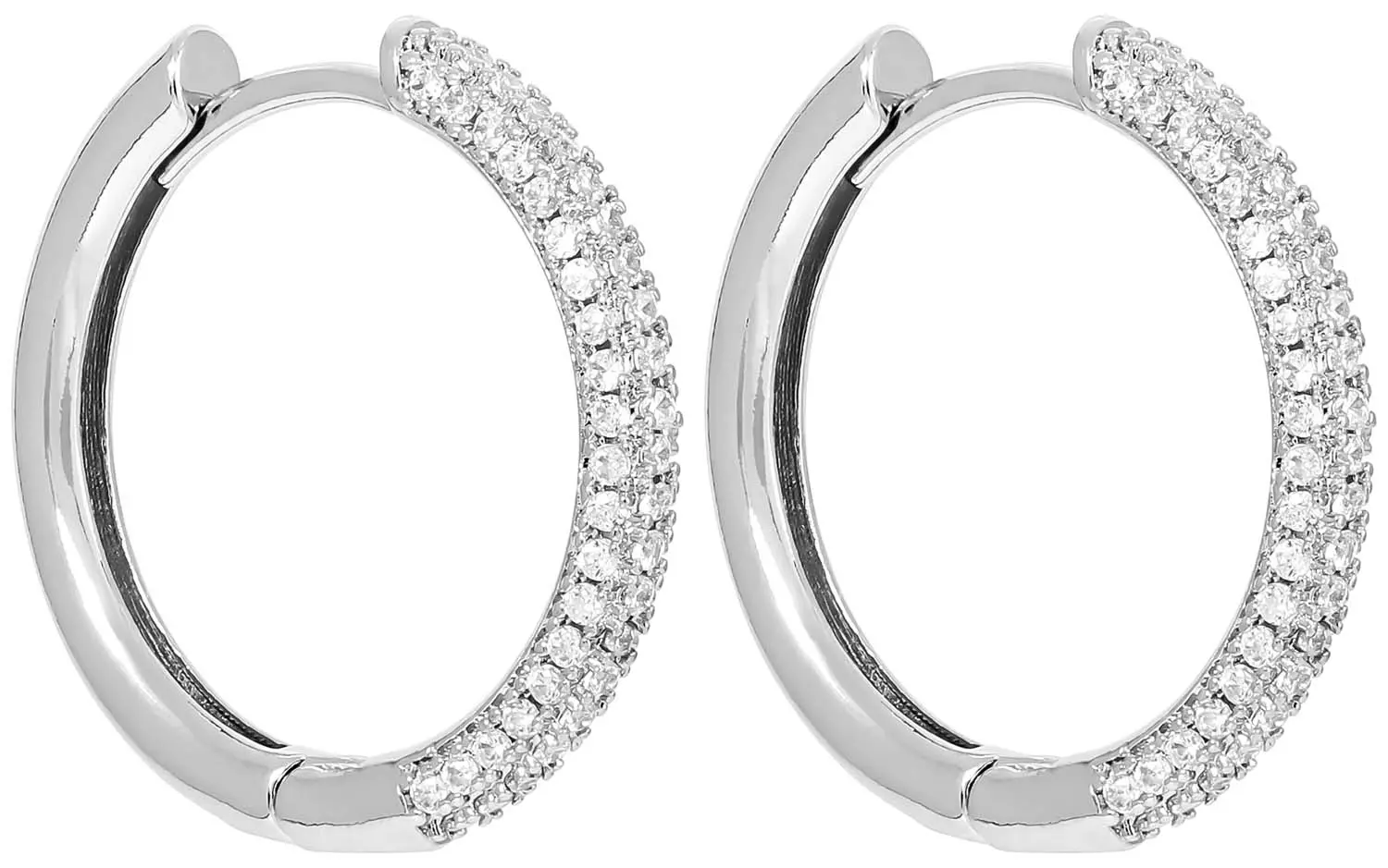 Creolen - Silver Zirconias