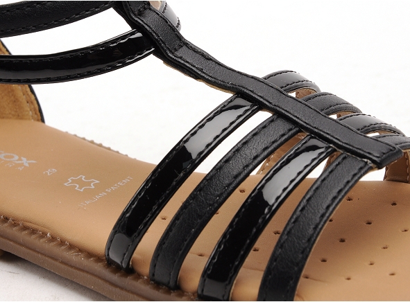 Geox nu pieds enfant j7235d j sandale karly fill noir
