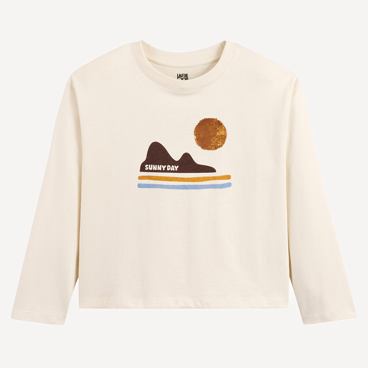 COLEÇÕES LA REDOUTE<br>Camiseta de manga comprida com zecchinos