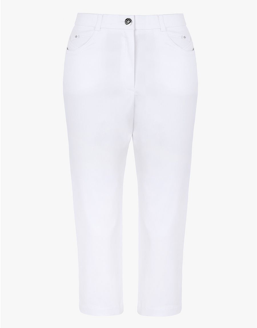 Corsaire blanc stretch