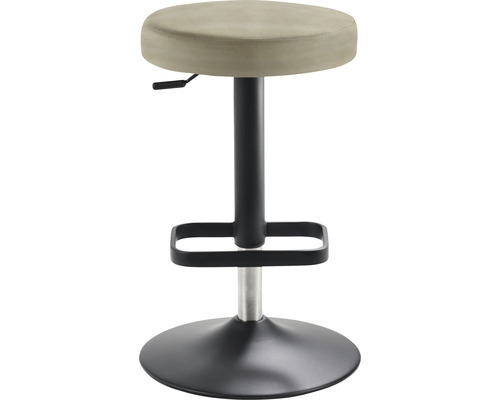 Barkruk Mayer Zitmeubelen 1200 44 x 44 x 55 cm staal zwart/taupe