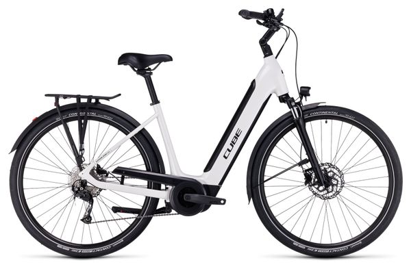 Vélo de Ville Électrique Cube Supreme Sport Hybrid One 500 Easy Entry Shimano Alivio/Altus 9V 500 Wh 700 mm Blanc