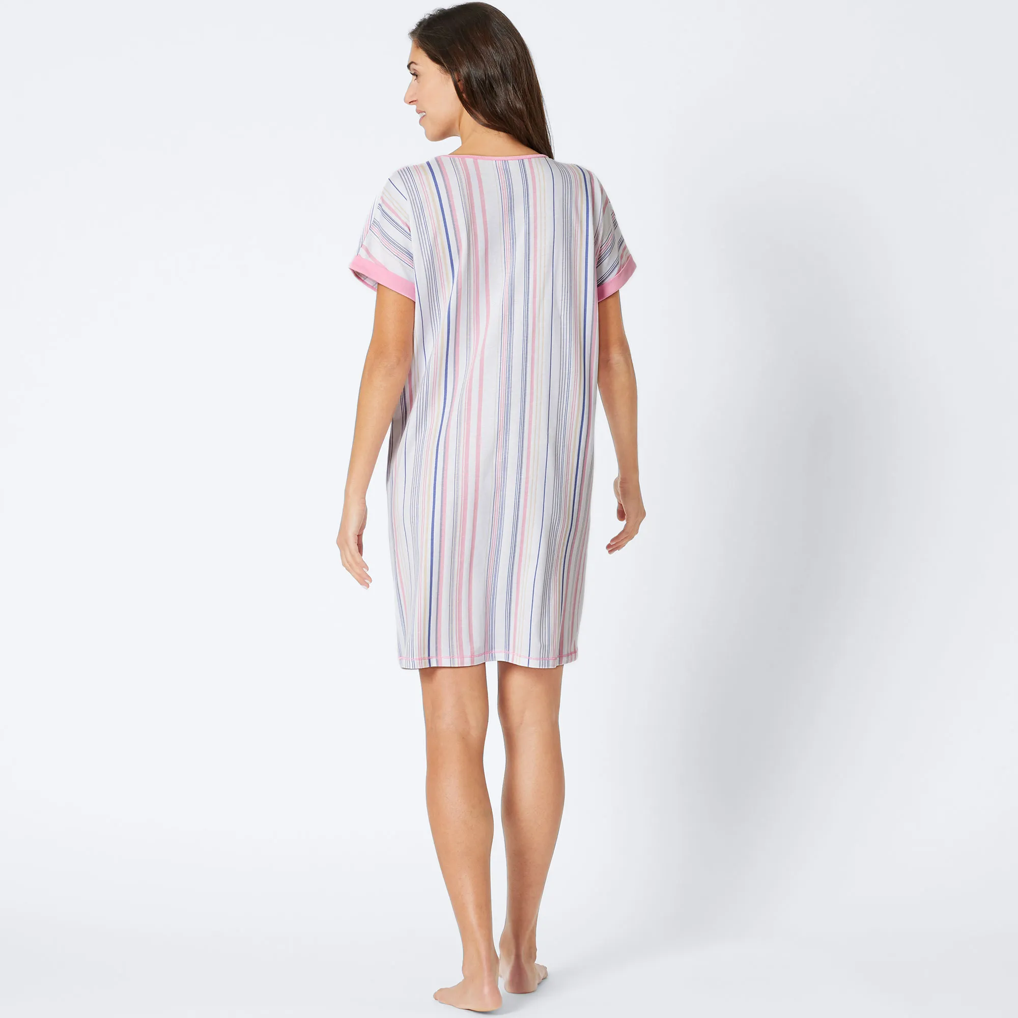 Damen-Nachthemd mit Streifendesign