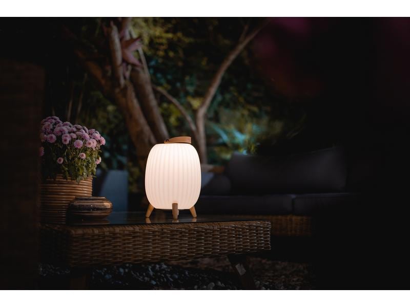 ezilight Laterne Ambiant M, Kabellose Bluetooth Musiklaterne