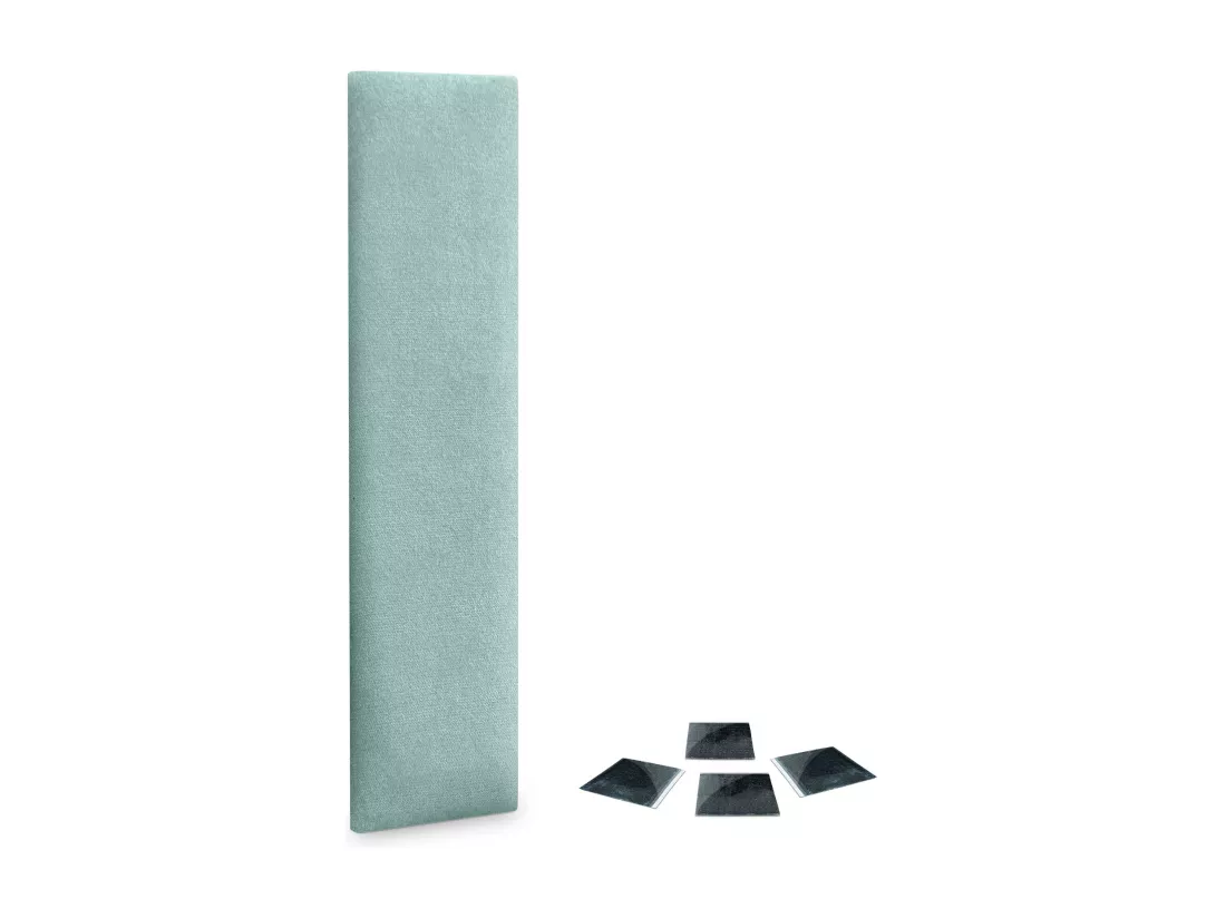 DHOME Lot de 1 Panneaux muraux en tissu auto-adhésifs Panneaux muraux absorbants acoustiques Protection contre les chocs (Vert aqua, 60x30cm, x1)