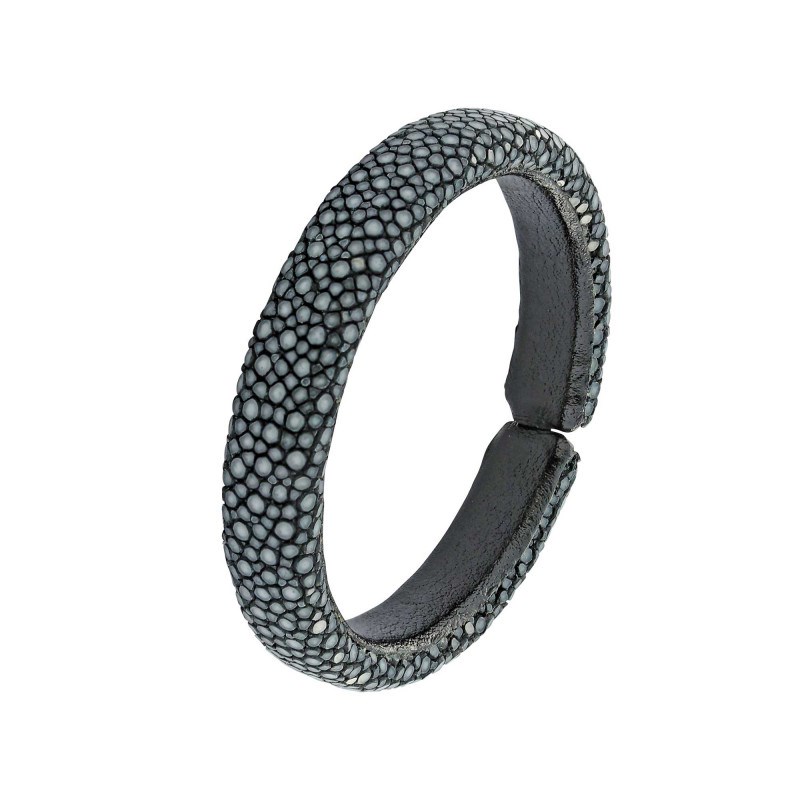 Bracelet Galuchat noir 10