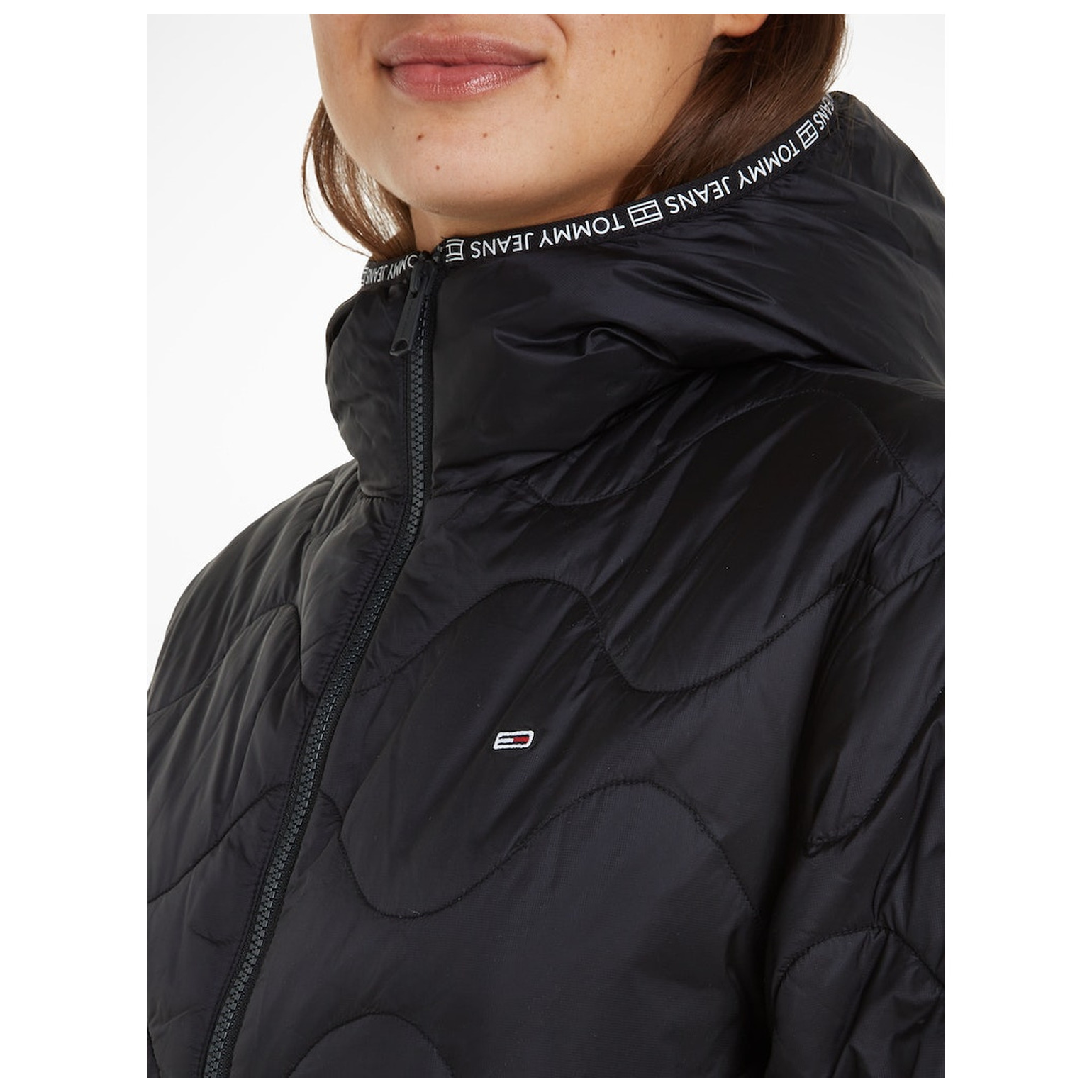 Tommy Jeans TJW QUILTED TAPE HOOD PUFFER E