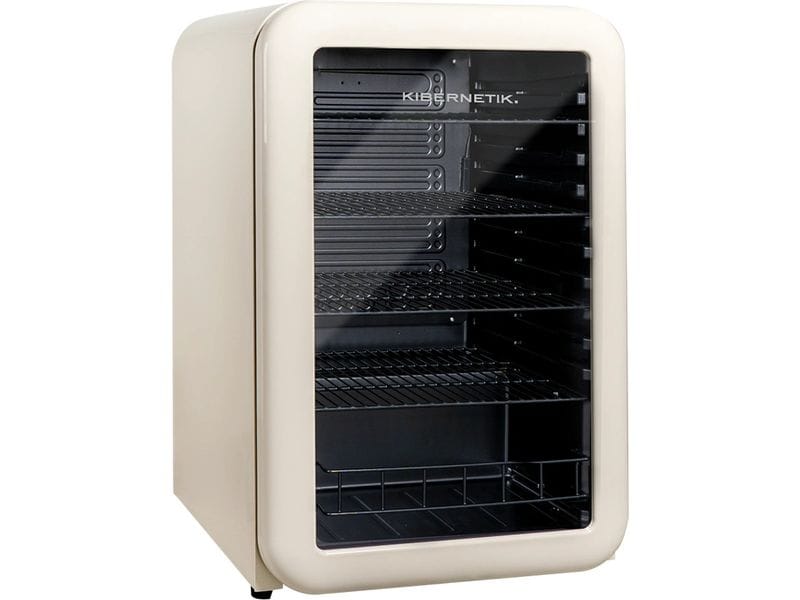 Kibernetik Gewerbekühlschrank RKS130 Retro Beige, Rechts, W Getränkekühlschrank