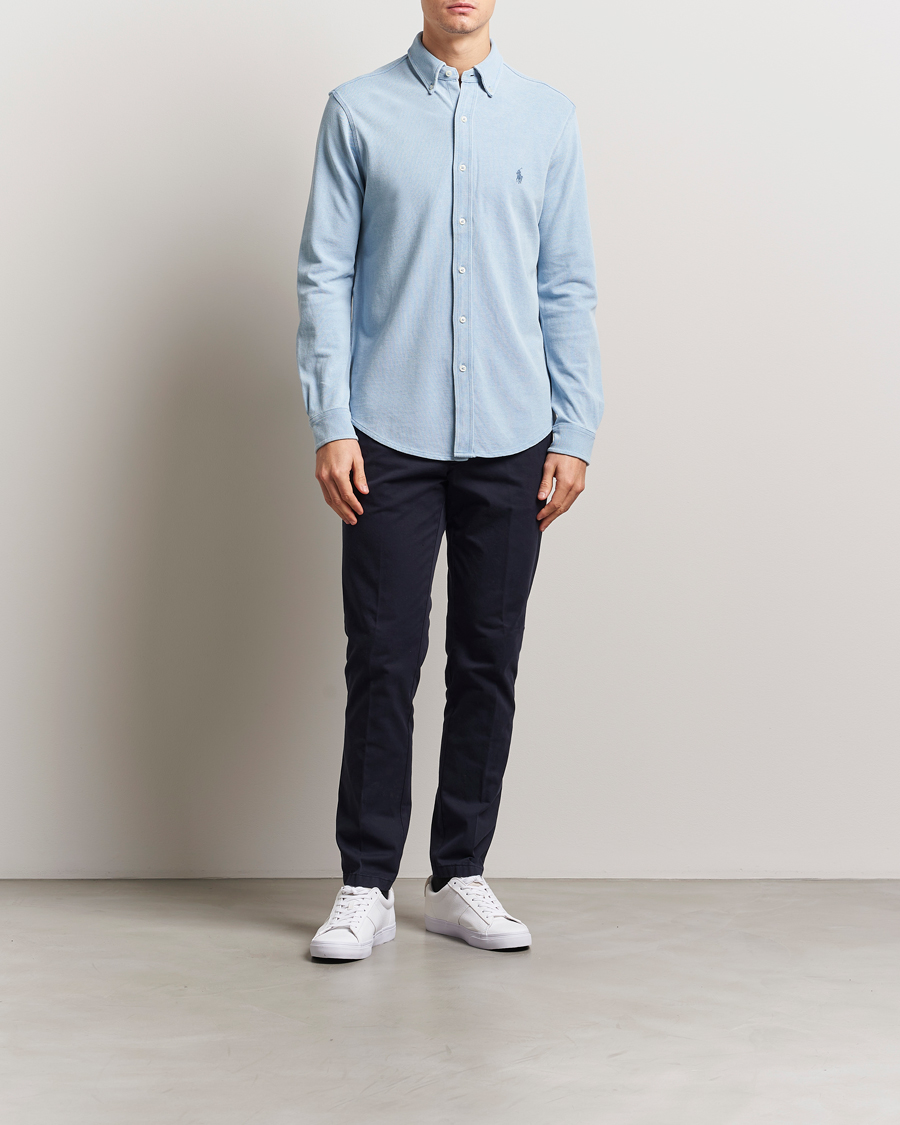 Polo Ralph Lauren Featherweight Mesh Shirt Light Indigo