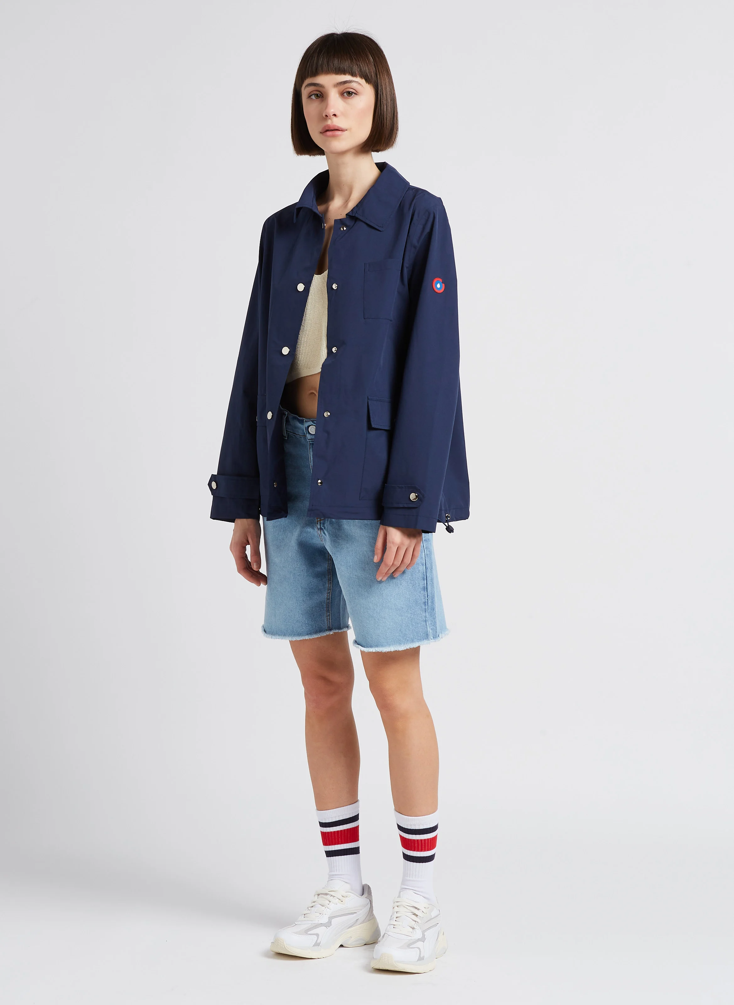 TEVERIS NITRO THRIFTED W - Baskets basses en cuir et tissus | Blanc