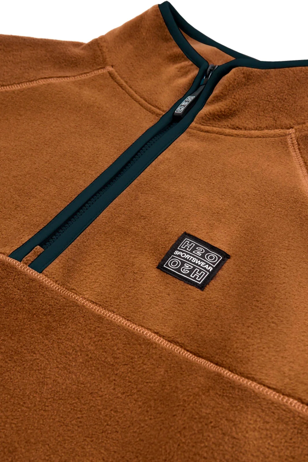 H2O Sejerø Fleece Half Zip p bison brown