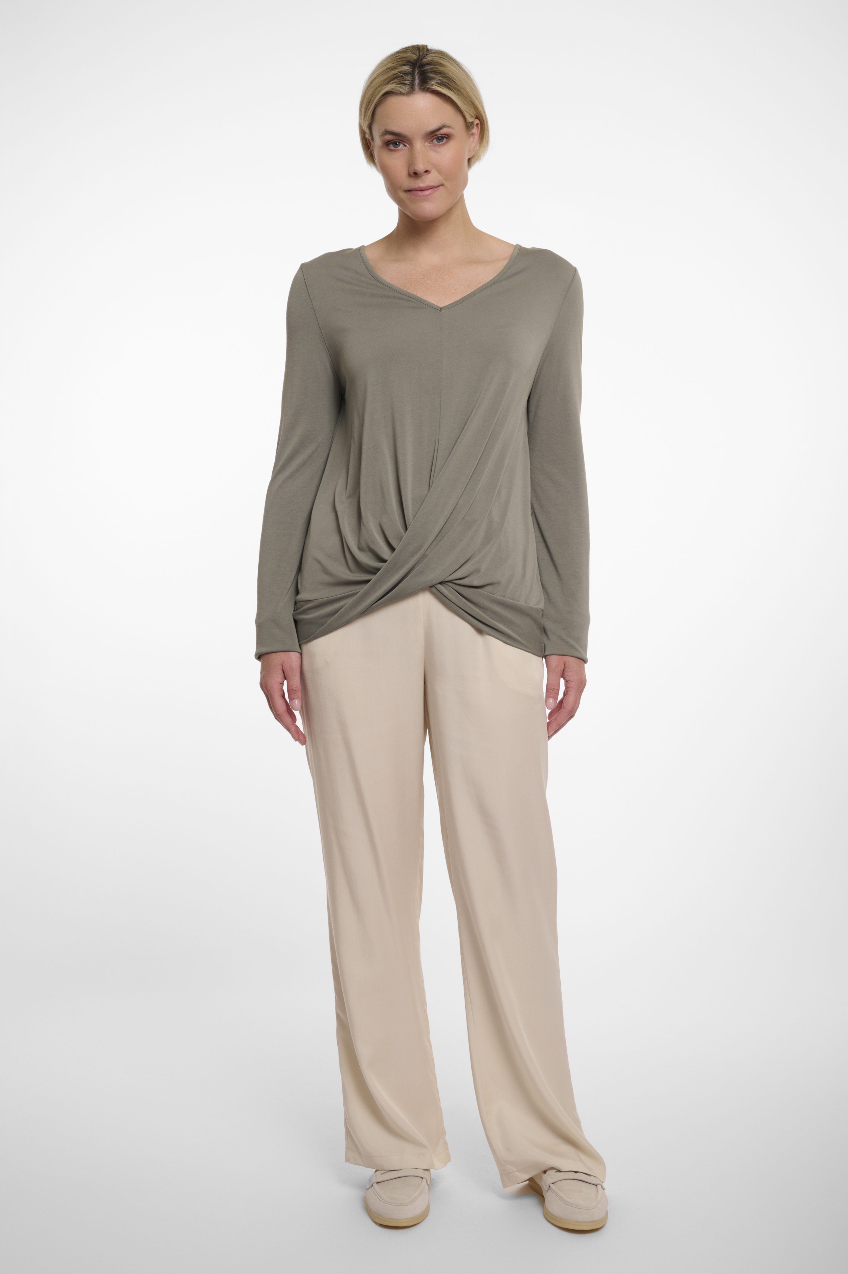 Rino & Pelle - Soof Long Sleeves Top - Dusty Khaki