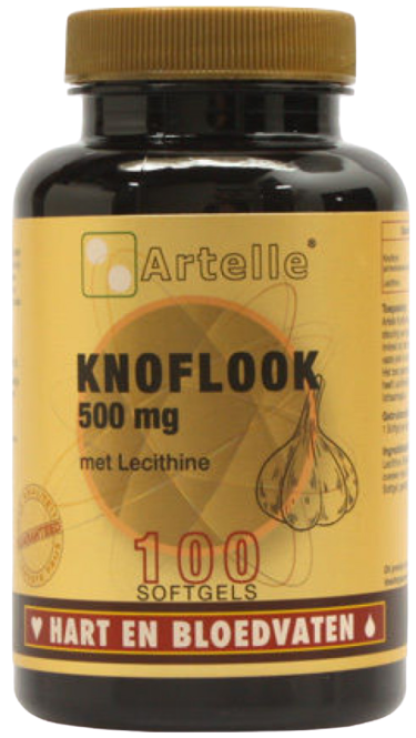 Artelle Knoflook 500 mg Met Lecithine Softgels 100ca