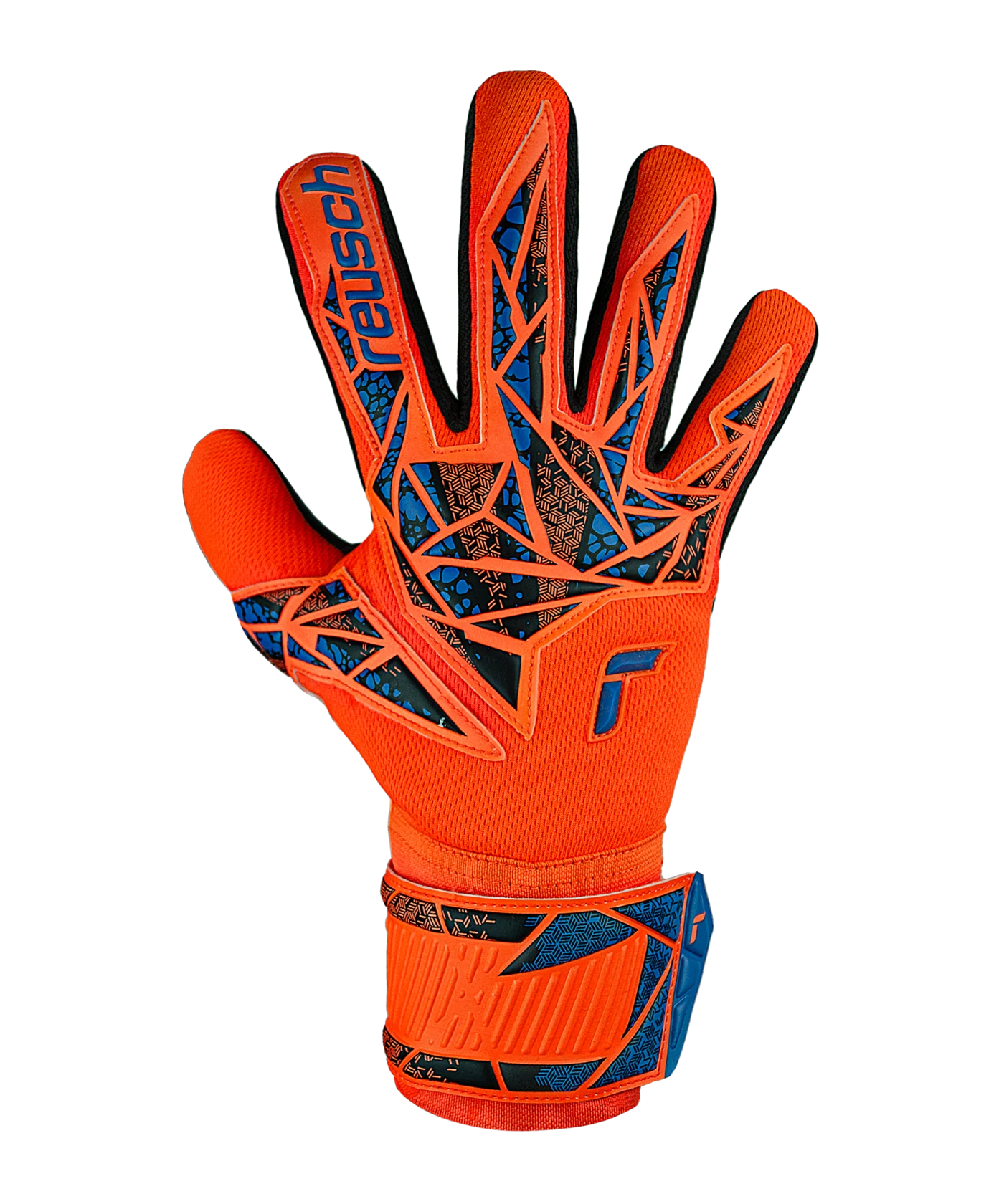 Reusch Attrakt Infinity NC TW-Handschuhe Kids Night Spark 2024 Orange Blau Schwarz F2211