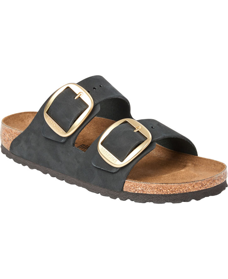 Birkenstock Arizona Big Buckle LENB black gold Black