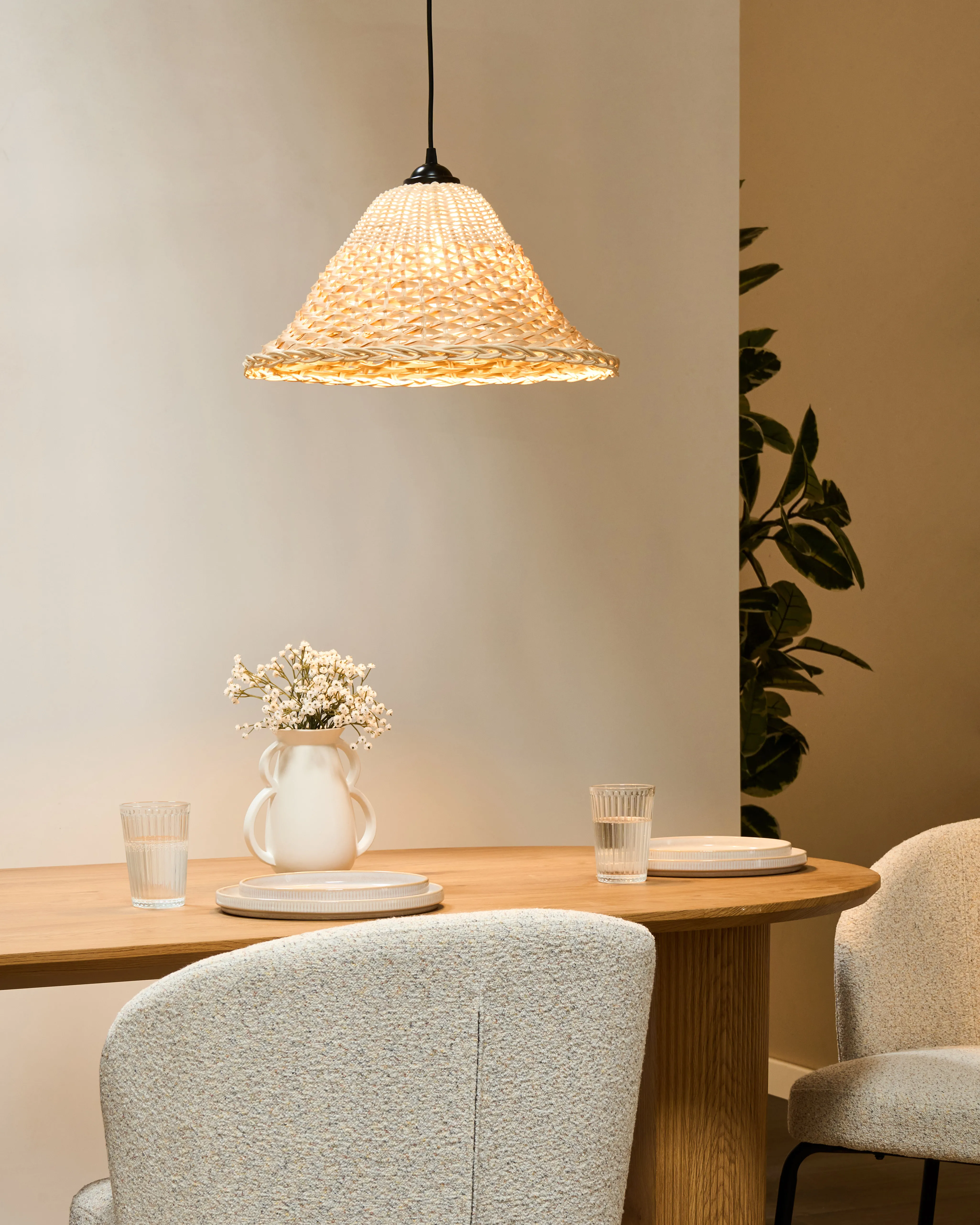 Hanglamp GUAMANI Bamboehout Natuurlijk