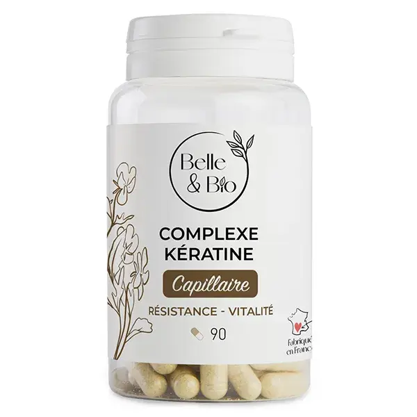 Complexo Capilar de Queratina Belle & Bio, 90 cápsulas