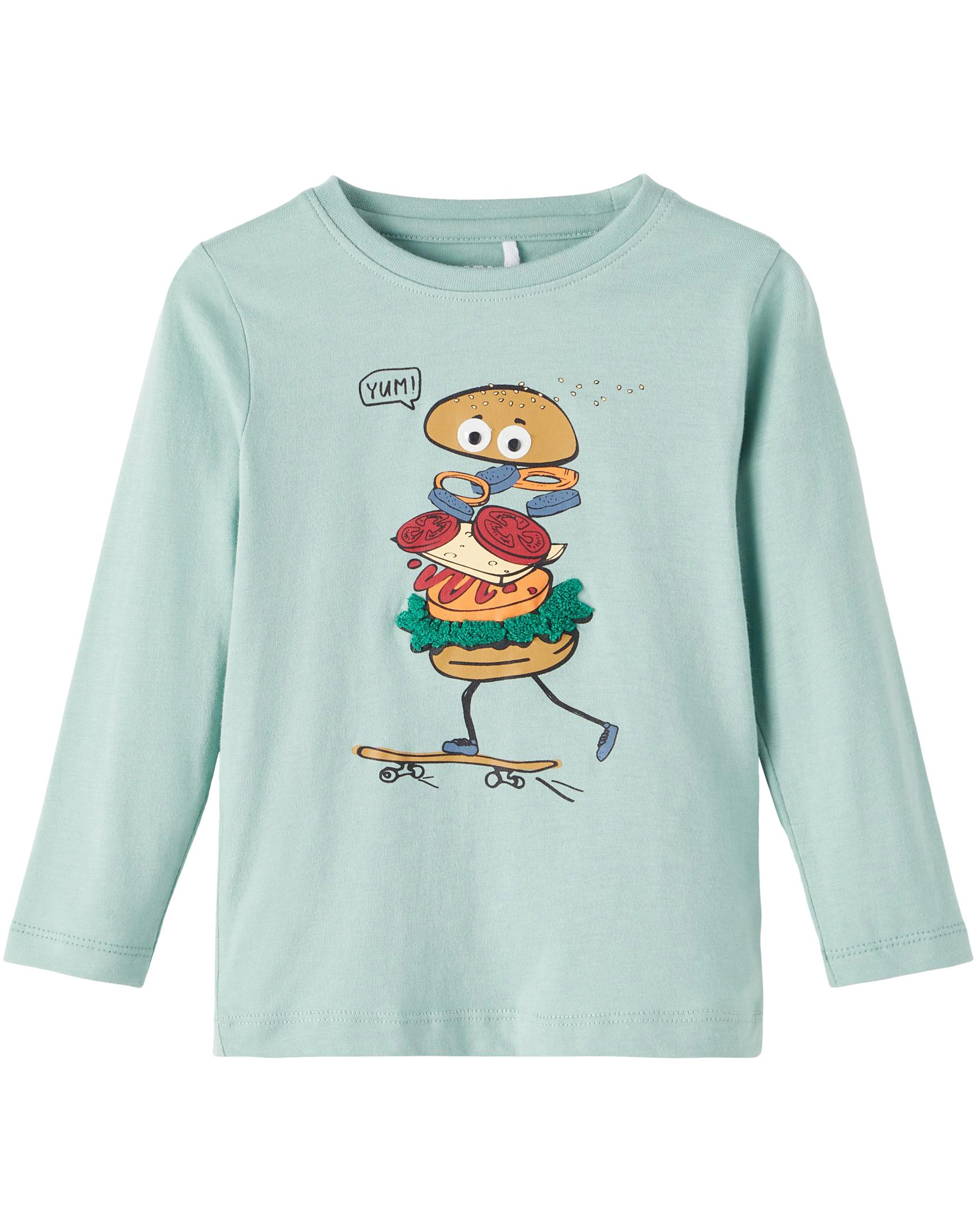 Langarmshirt NMMKARLON YUM! in blue surf
