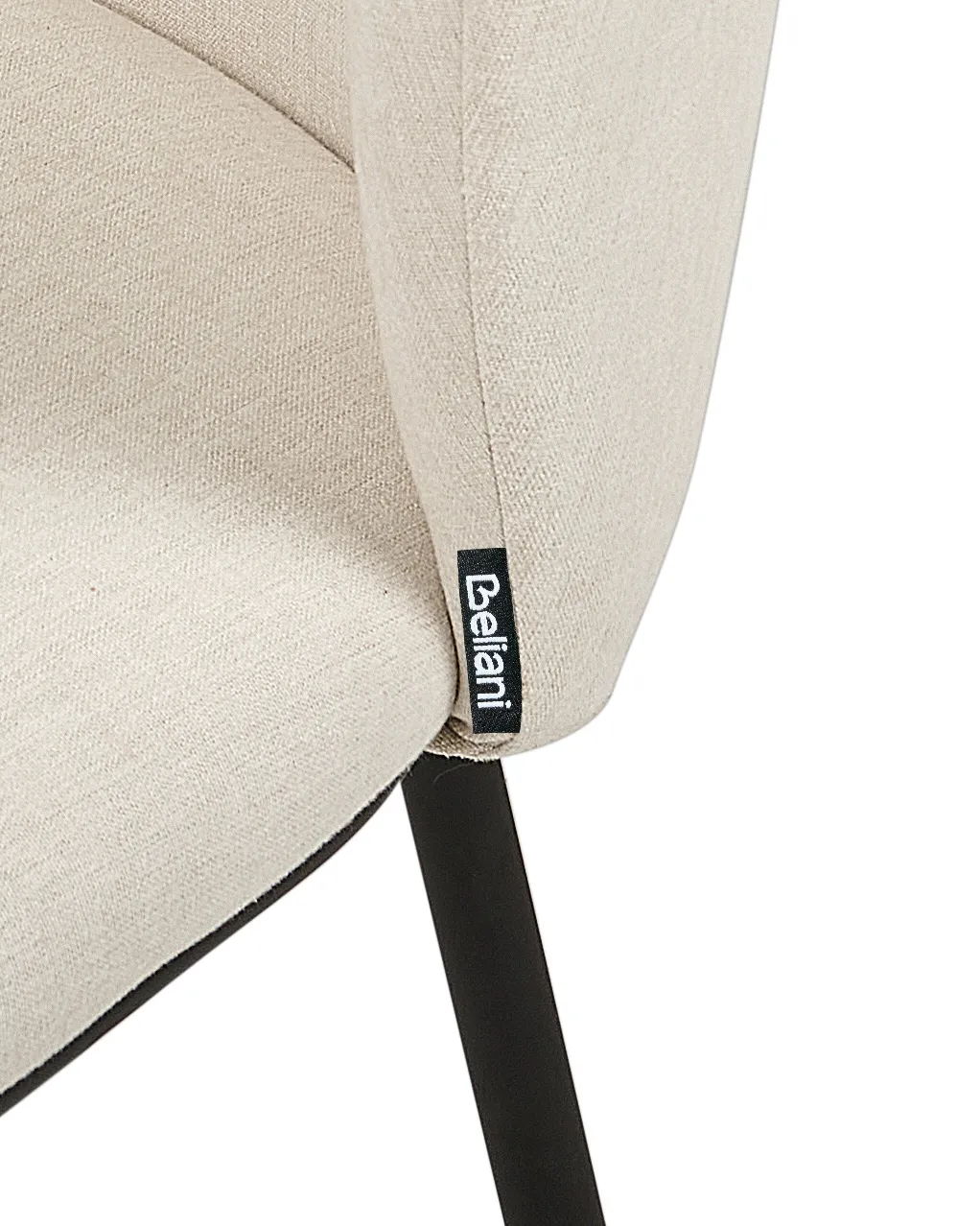 Set van 2 eetkamerstoelen MINA Gebroken wit