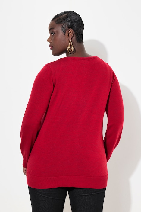 Strickjacke, edle Merinowolle, V-Ausschnitt, Knopfleiste