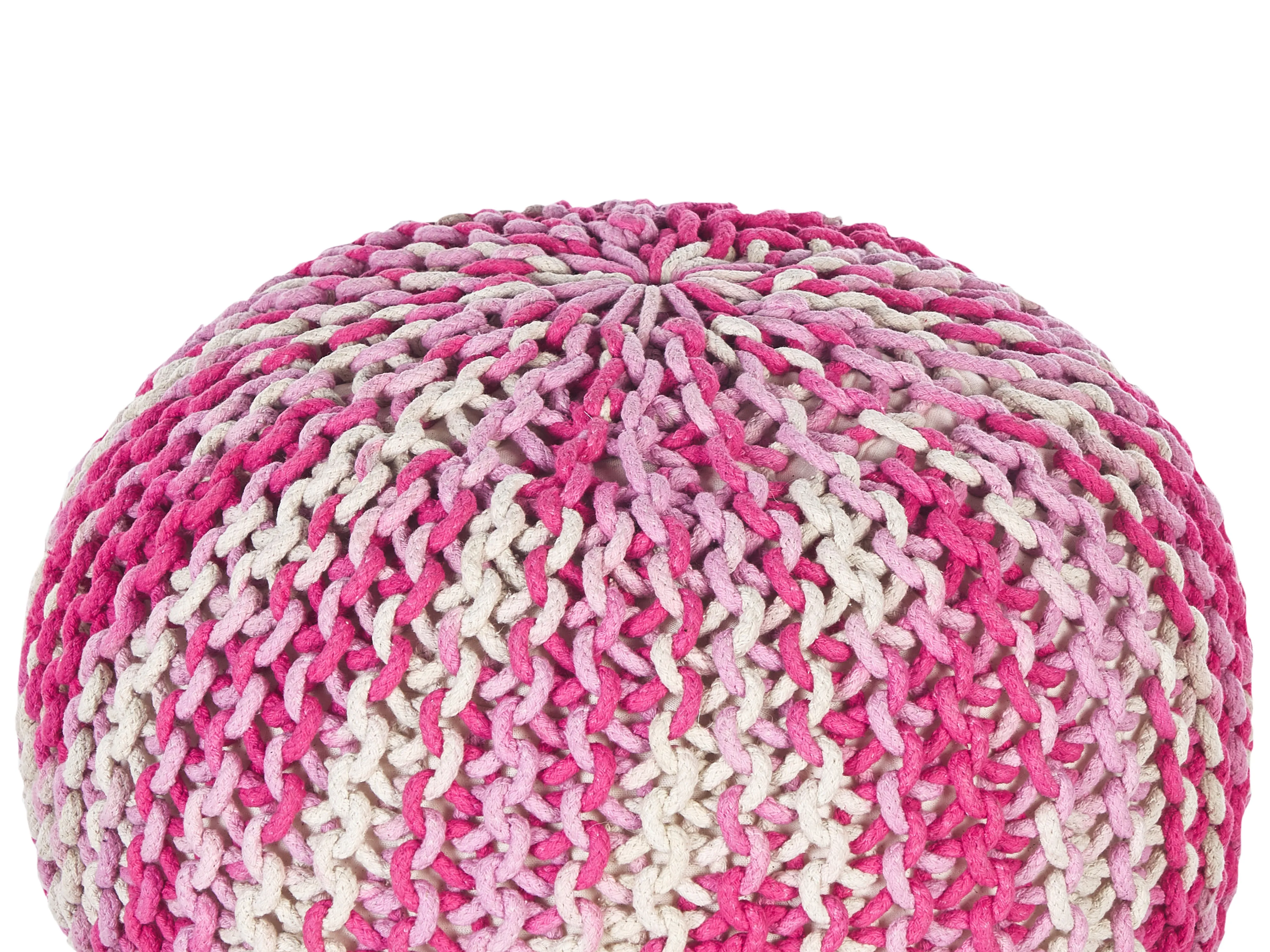 Poef CONRAD Katoen Roze