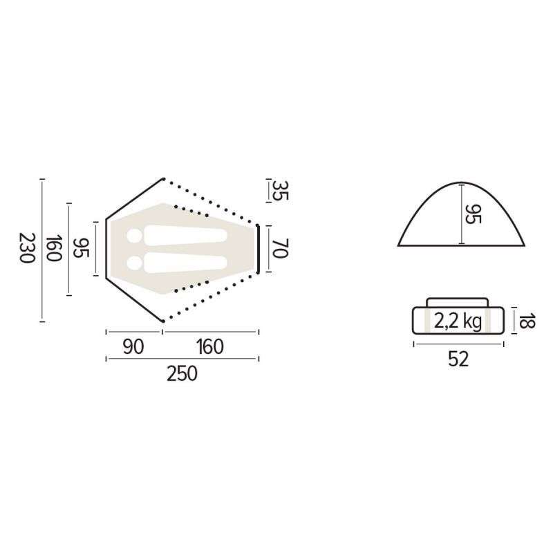 Dolomite 2 - 4000 - Tente