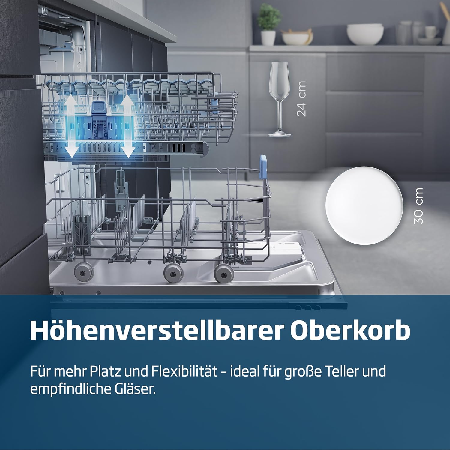 Beko BDDN36550XP Geschirrspüler 60 cm, unterbau, für 15 Maßgedecke, 6 Programme, 6 Zusatzfunktionen, 3 Spülebenen, SilentWash, SelfDry, PowerIntense, SensorAdapt, edelstahl