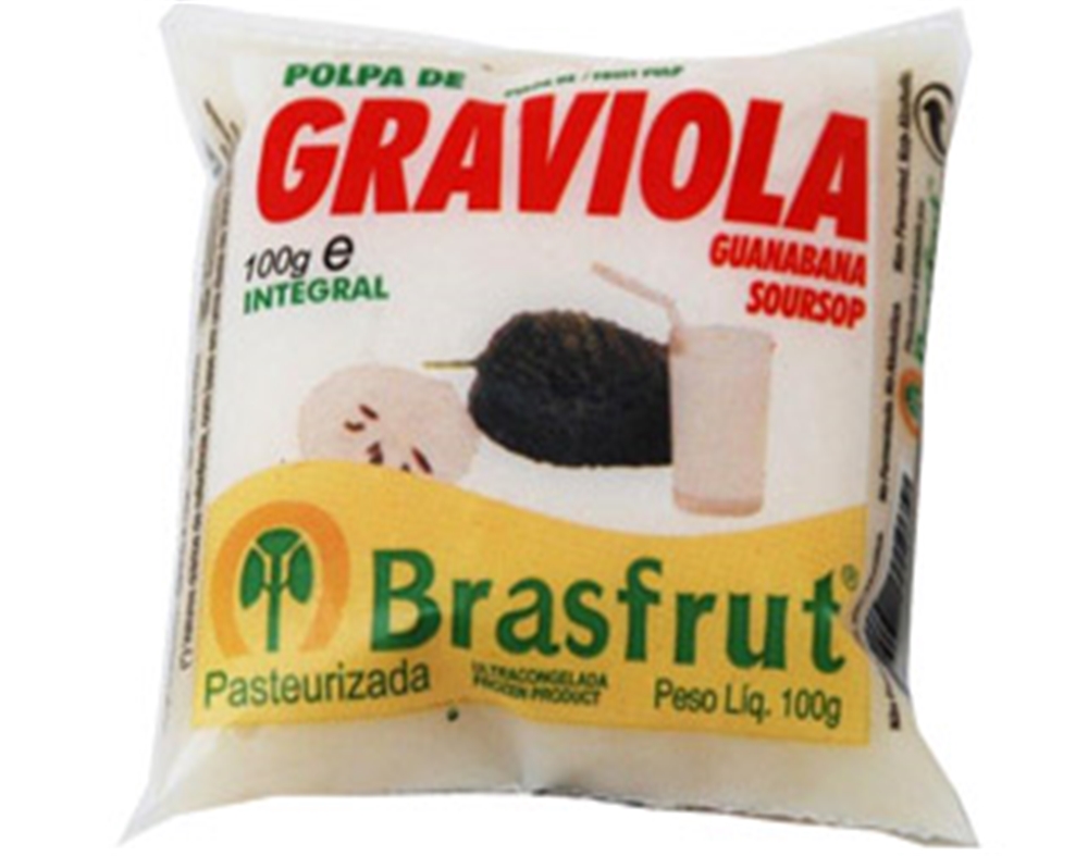 POLPA BRASFRUT DE FRUTA GRAVIOLA 100G