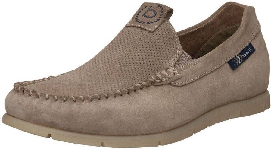 Bugatti Beige Loafers voor Mannen Beige Heren