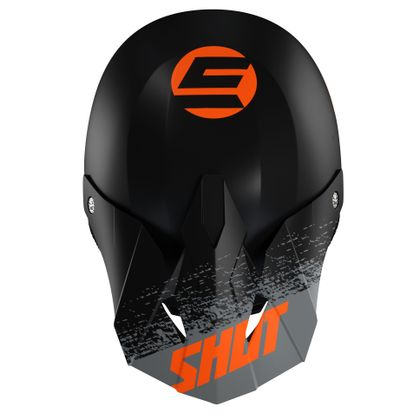 Casque cross Shot FURIOUS ROLL - BLACK ORANGE MATT 2022 - Noir / Orange