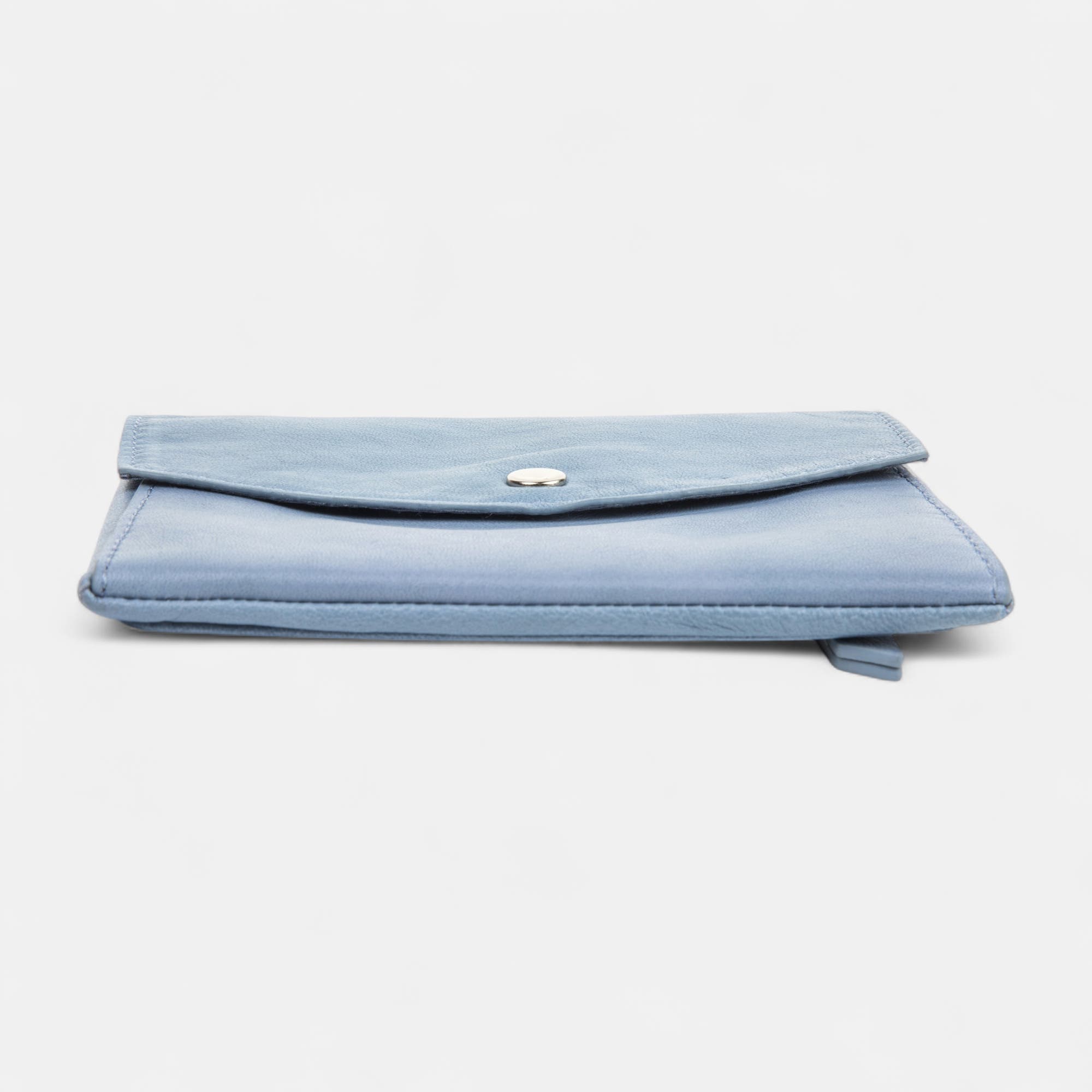 Petite maroquinerie en cuir jeans
