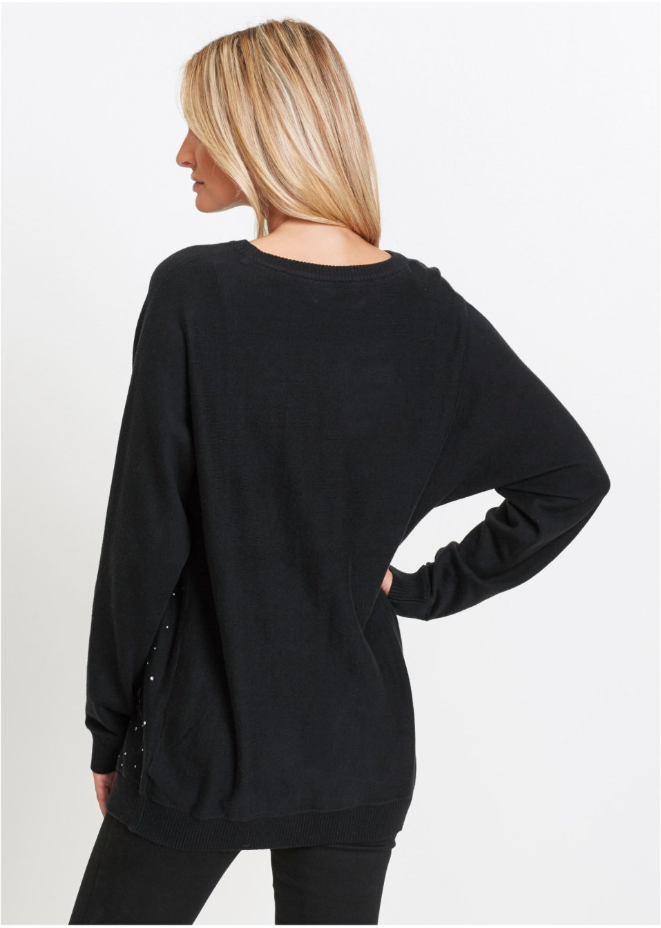Pull uni avec strass