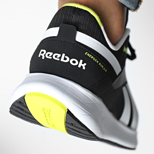 Baskets Energen Run GY1415 Core Black Footwear White Acid Yellow