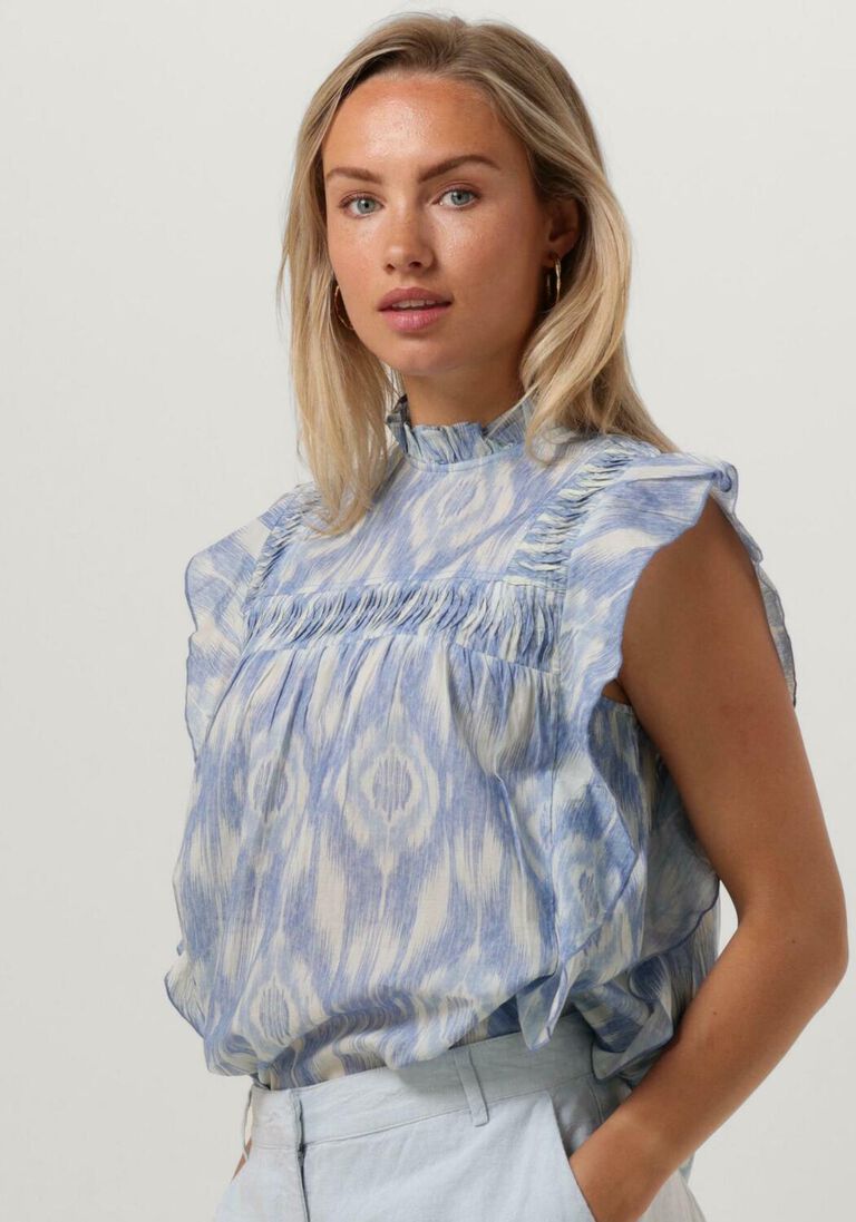 CIRCLE OF TRUST blauwe circle of trust blouse livana blouse
