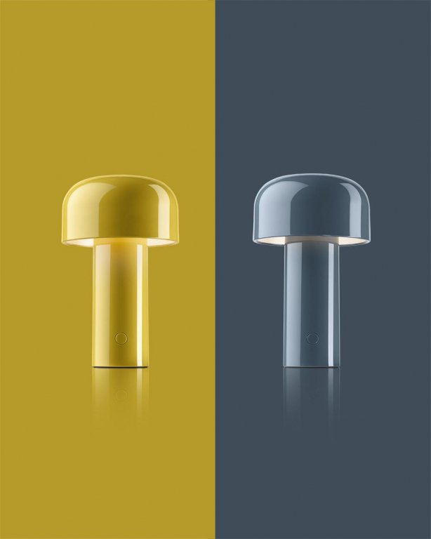 Flos Bellhop tafellamp LED oplaadbaar baksteenrood