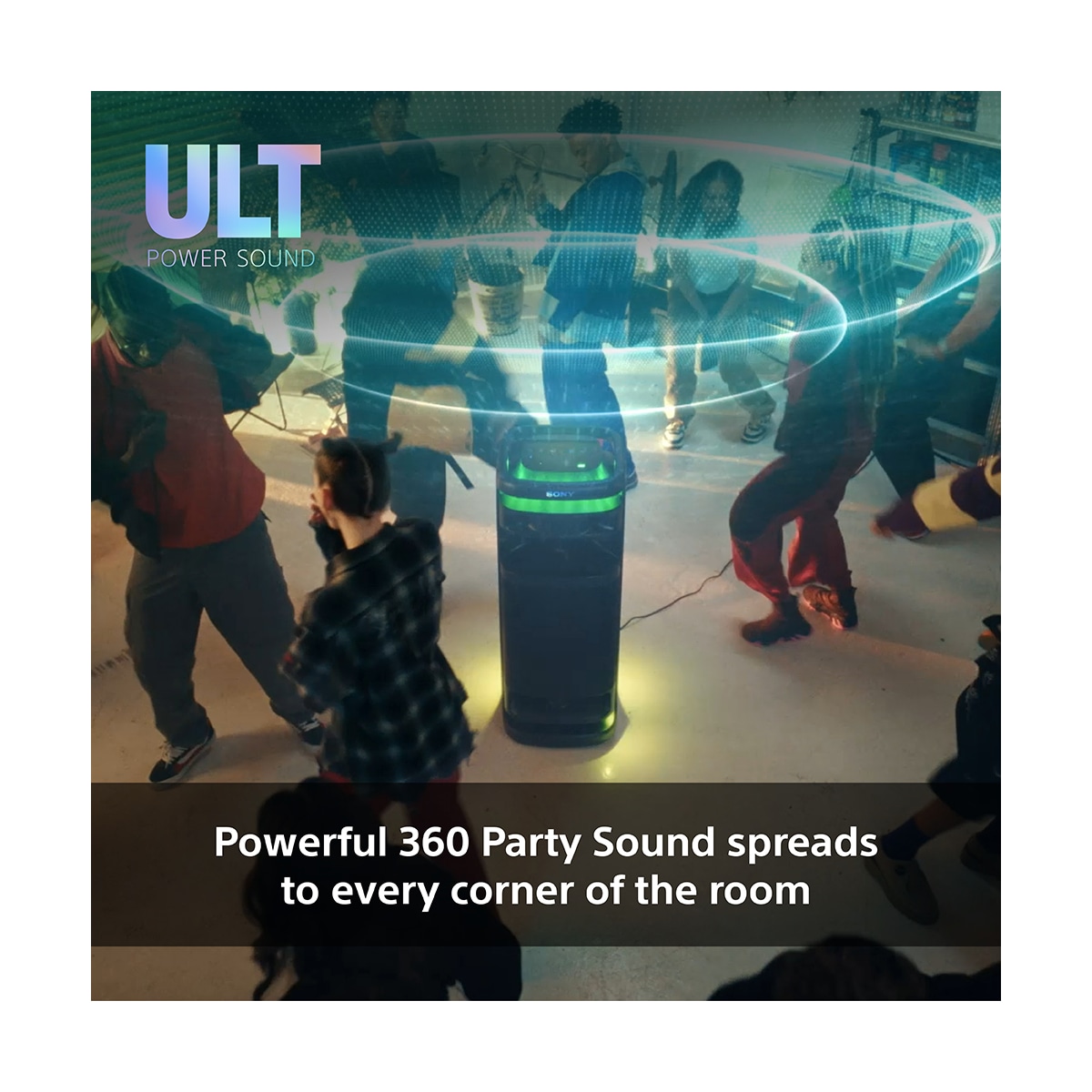 Sony ULT Tower partyhøyttaler (sort)