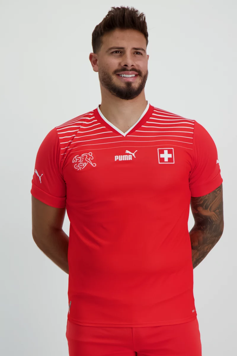 Puma Schweiz Home Replica Herren Fussballtrikot WM 2022