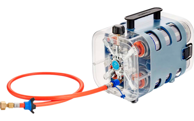 Cadac Quad Power Pak für 4 Gaskartuschen Tragbare Gasversorgung für Grill und Kocher