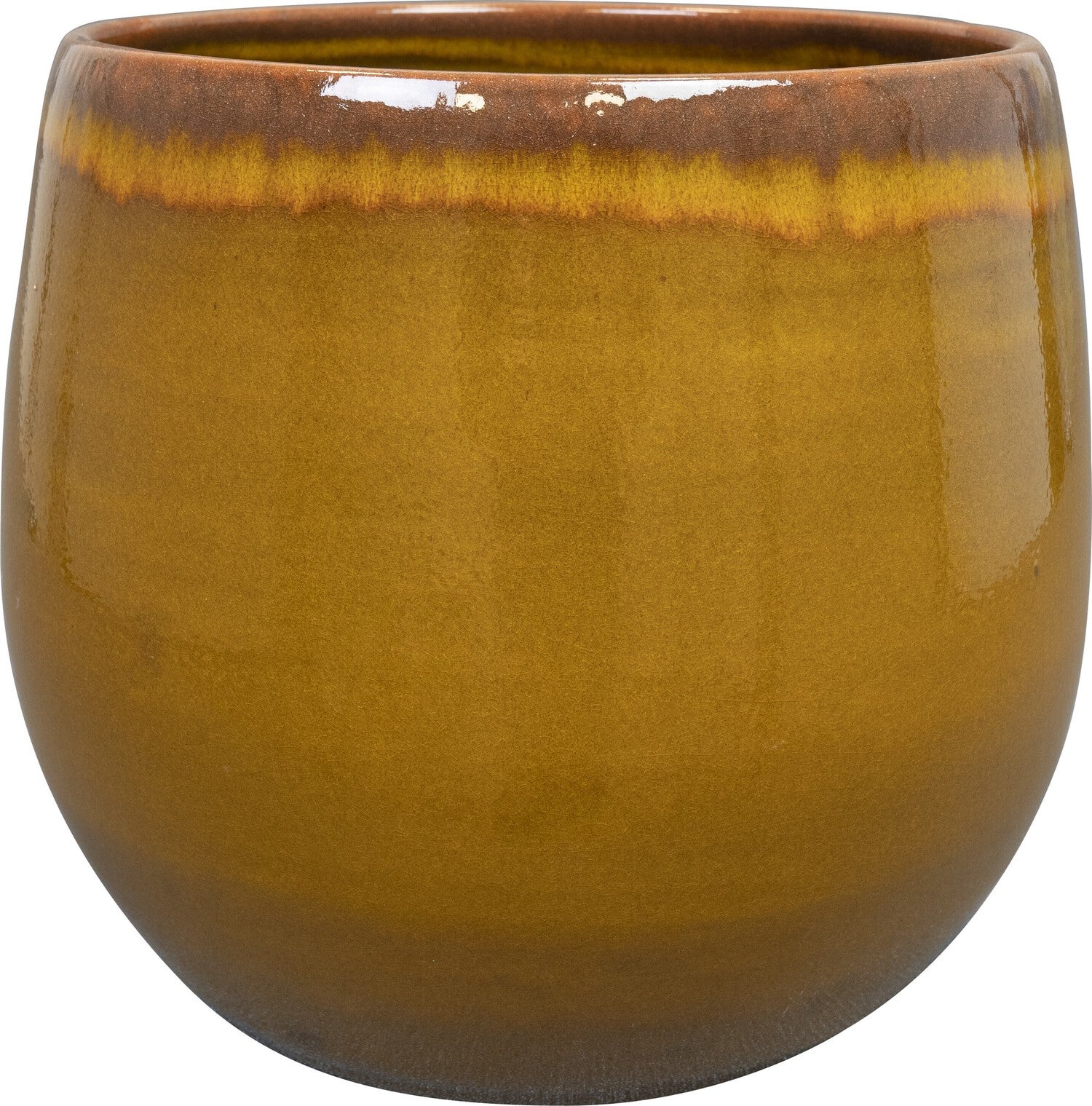 TS bloempot Charlotte geel D 33 H 30 cm