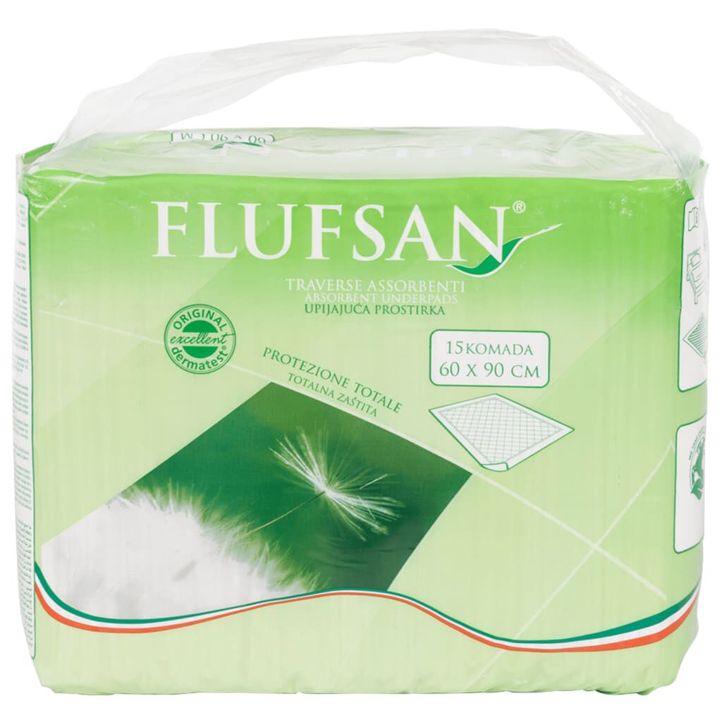 Flufsan Incontinentieverbanden, 90 stuks, 60x90 cm