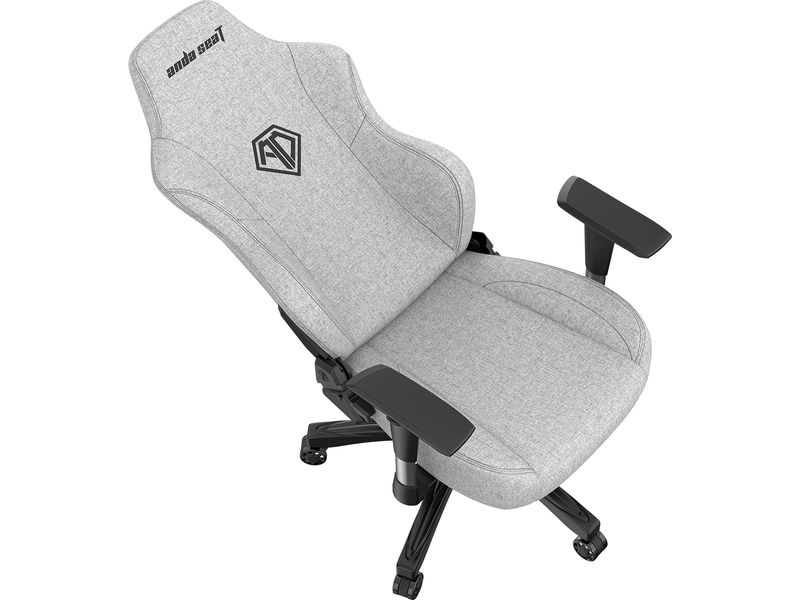 Anda Seat Gaming-Stuhl Phantom 3 Grau Gaming-Stuhl aus Kunstleder und mit einer Belastbarkeit von bis zu 100 kg