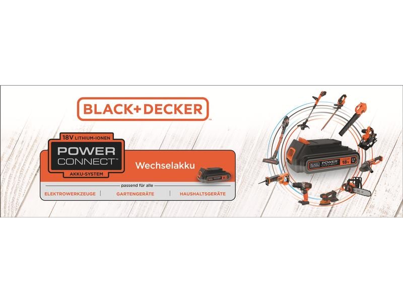 BLACK DECKER Akku-Schlagbohrschrauber BDCHD18K Kit Bohrschrauber