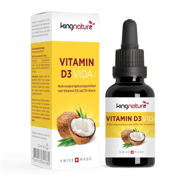 KINGNATURE Vitamin D3 Vida liq Fl 30 ml