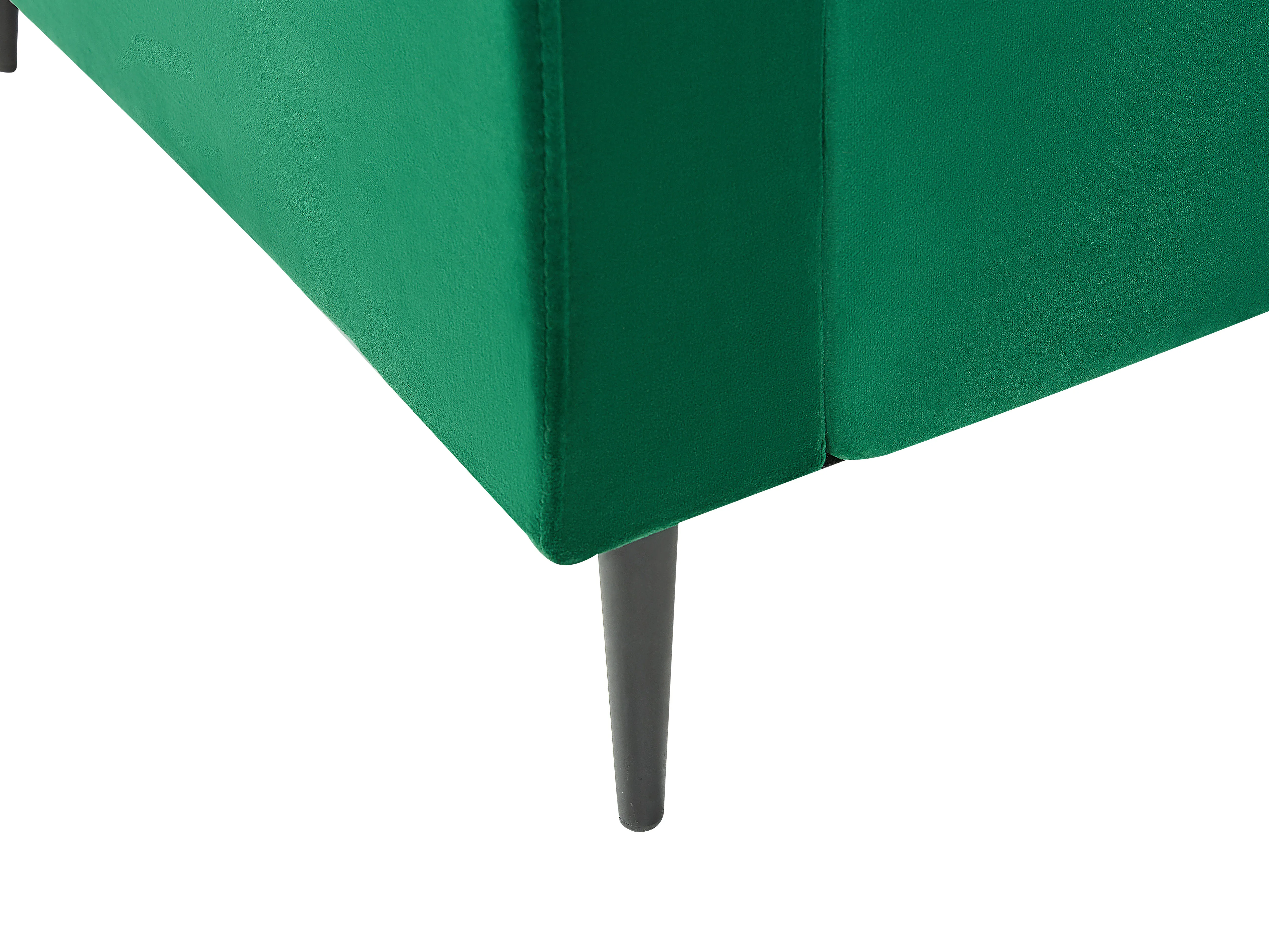 Chaise longue GUERET Fluweel Groen