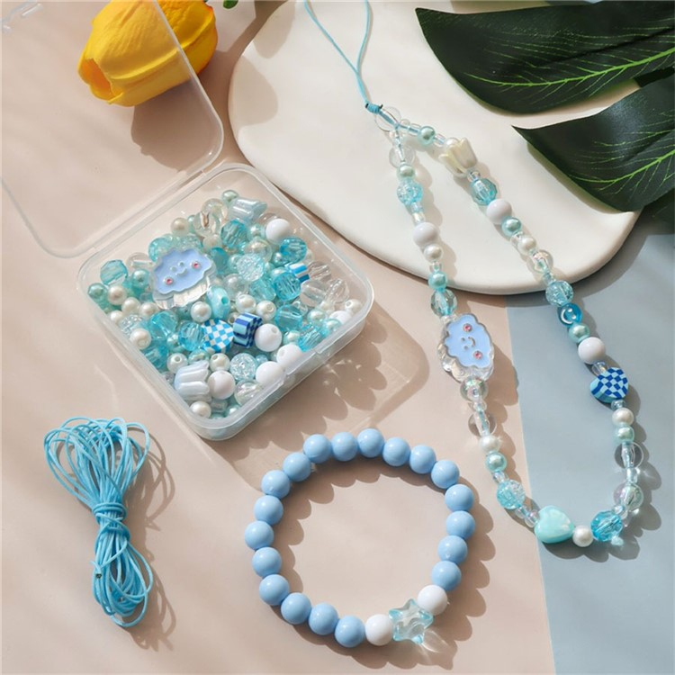 Universal Phone Charm Handykette Perlen DIY Bastel Set für Handys / Tablets - Bunt