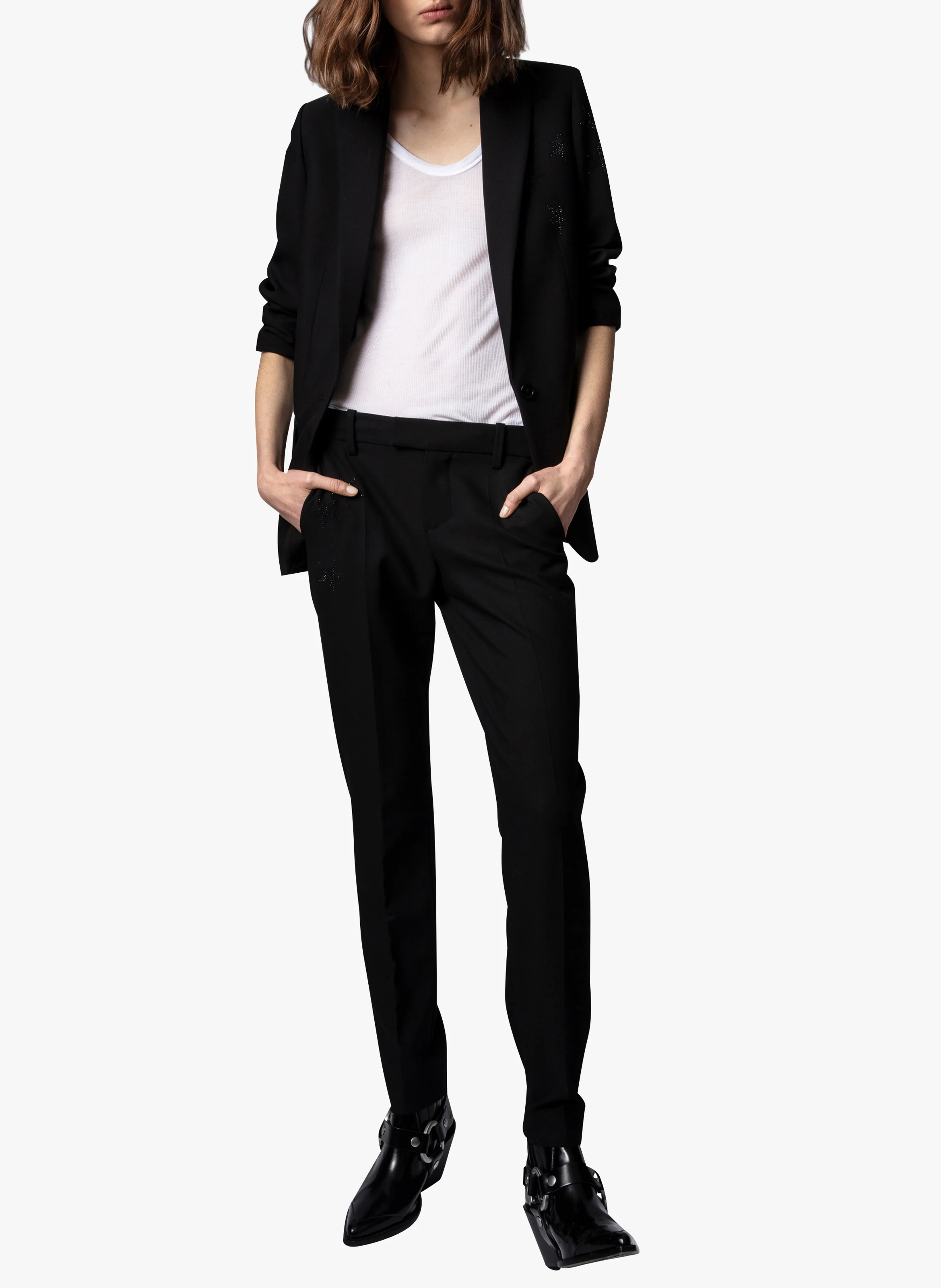 PRUNE - Pantalon droit | Noir
