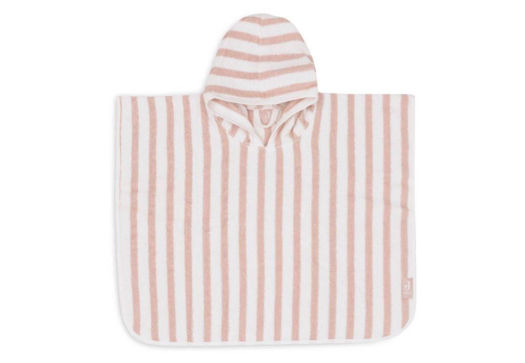 badponcho Stripe Terry Wild Rose