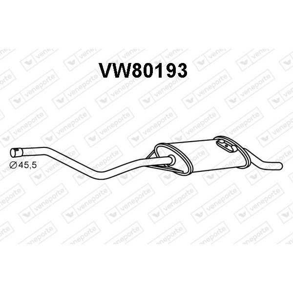 Veneporte Panela de Escape Traseira - VW80193