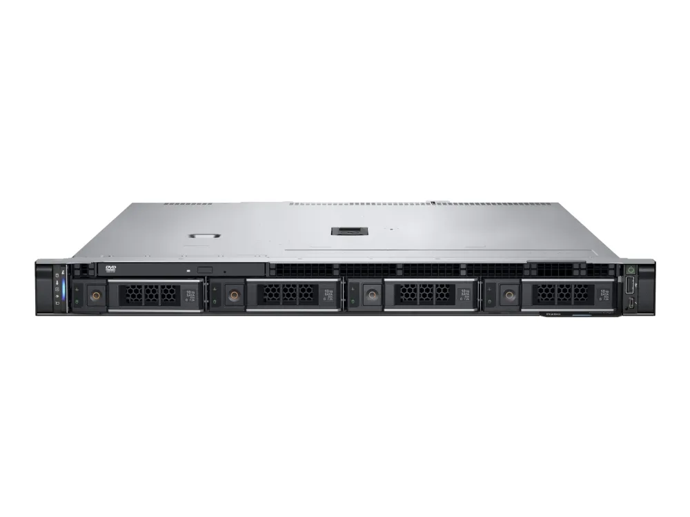 Dell PowerEdge R250 - Server - rack-monterbar 1U - envejs - 1 x Xeon E-2314 / op til 4.5 GHz - RAM 16 GB - HDD 2 TB - Matrox G200 - Gigabit Ethernet - skærm: ingen - sort - med 3 års Basic Onsite